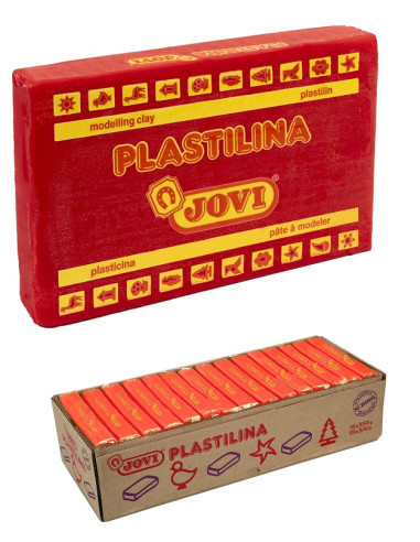PLASTILINA JOVI 350 g ROJA 15 uds