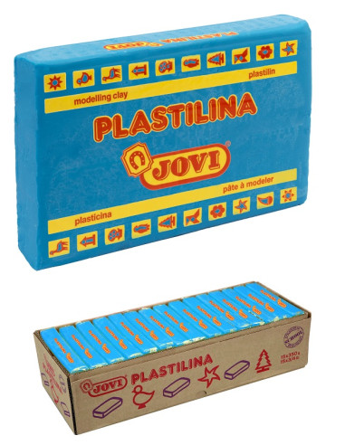 PLASTILINA JOVI 350 g AZUL CLARO 15 uds