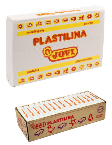 PLASTILINA JOVI 350 g BLANCA 15 uds