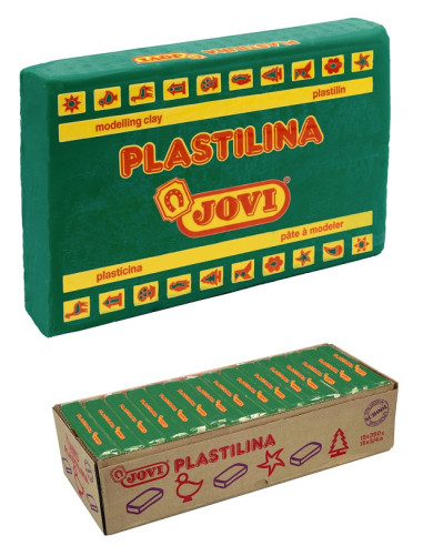 PLASTILINA JOVI 350 g VERDE OSCURO 15...