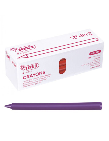 CERAS JOVI PLASTICOLOR VIOLETA 25 uds