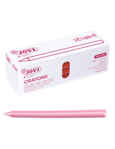CERAS JOVI PLASTICOLOR ROSA 25 uds
