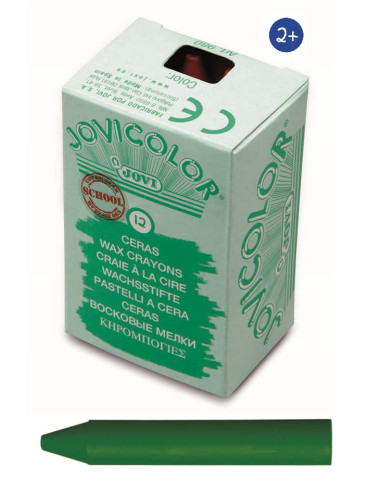 CERAS JOVICOLOR VERDE OSCURO 12 ceras