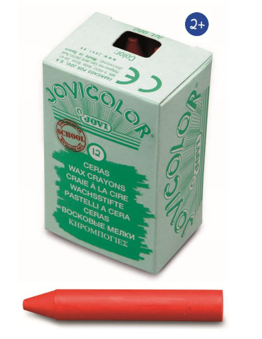 CERAS JOVICOLOR ROJO 12 ceras