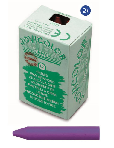 CERAS JOVICOLOR LILA 12 ceras