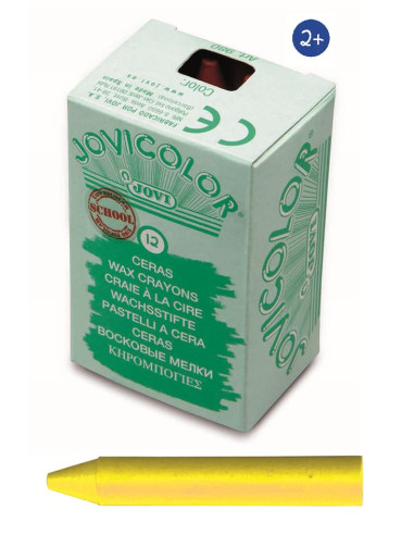 CERAS JOVICOLOR AMARILLO 12 ceras