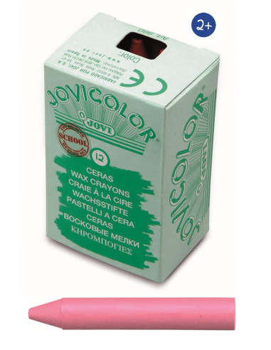 CERAS JOVICOLOR ROSA 12 ceras