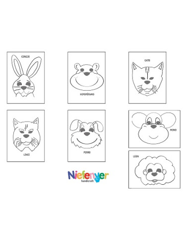 CARETAS DECORABLES NIEFENVER 14 Uds.