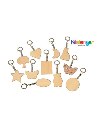 LLAVEROS MADERA NIEFENVER 10 Uds.