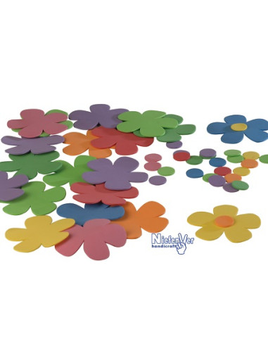 FORMAS FLOR GOMA EVA 12 Uds.