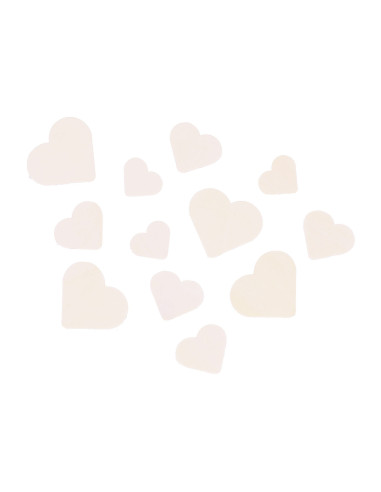 CORAZONES MADERA NATURAL SURTIDOS 70...
