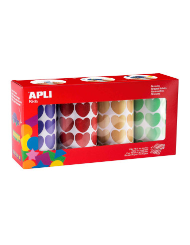 GOMETS APLI SET 4 ROLLOS CORAZONES...