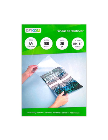 FUNDA PLASTIFICAR A4 80 micras