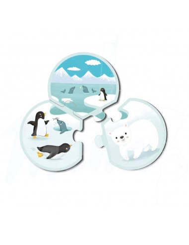 PUZZLE TRIO ANIMALES APLI 24 PIEZAS