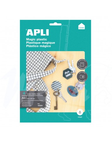 PLÁSTICO MÁGICO APLI A4 4 hojas