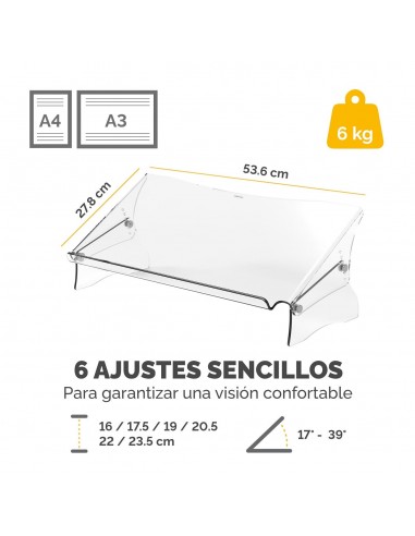 SOPORTE ATRIL FELLOWES CLARITY