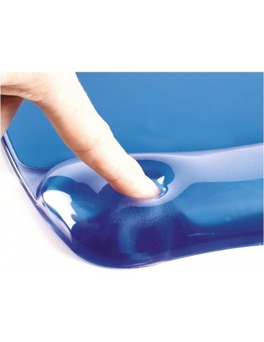 REPOSAMUÑECAS TECLADO FELLOWES GEL AZUL