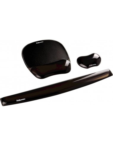 REPOSAMUÑECAS TECLADO FELLOWES GEL NEGRO