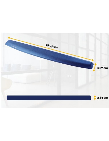 REPOSAMUÑECAS TECLADO FELLOWES FOAM AZUL