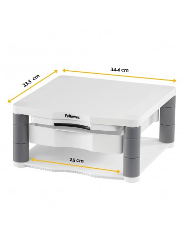 SOPORTE MONITOR FELLOWES PLUS PLATEADO