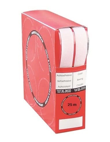 VELCRO ADHESIVO BLANCO 25 m.