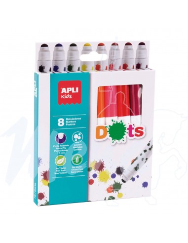 ROTULADORES DOTS APLI 8 COLORES