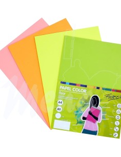 PAPEL A4 80 g 250 h SURTIDO...