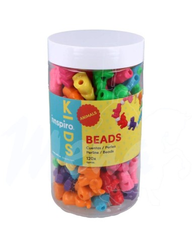 CUENTAS ANIMALES 21 mm SURTIDO 120 ud