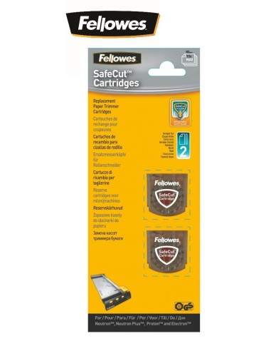 CUCHILLAS CORTE RECTO FELLOWES 2 Uds.