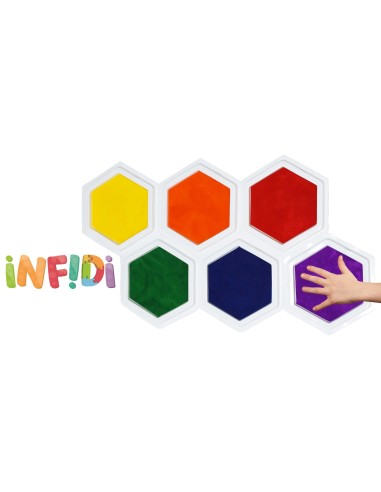 ALMOHADILLAS TINTA GIGANTES 6 colores