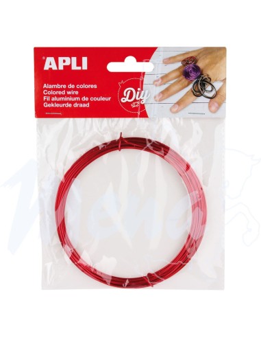 ALAMBRE APLI 1,5 mm x 5 m ROJO