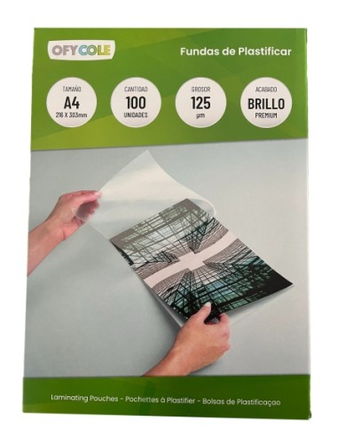 FUNDA PLASTIFICAR A4 125 micras