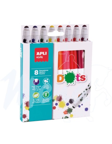 ROTULADORES DOTS APLI 8 COLORES