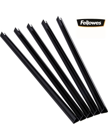 LOMERAS FELLOWES NEGRA 6 mm. 50 Uds.