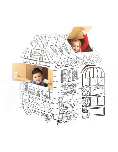 CASITA JUEGOS CARTÓN