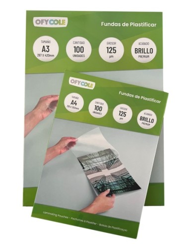 FUNDA PLASTIFICAR A4 125 micras
