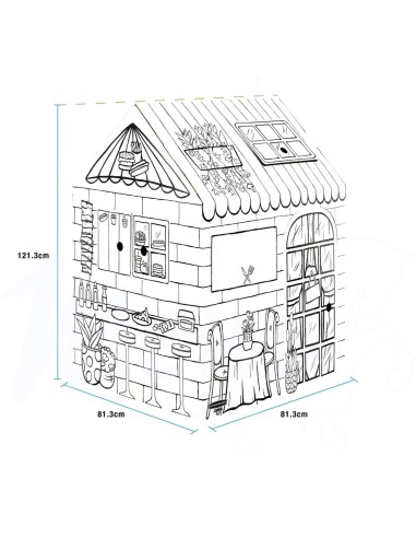 CASITA JUEGOS CARTÓN