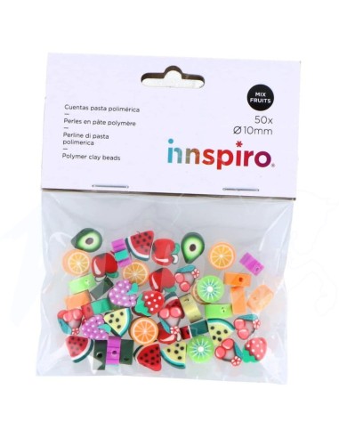 CUENTAS FRUTAS POLIMÉRICA 10 mm 50 Ud