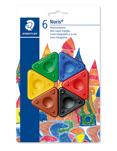 CERAS NORIS TRIANGULARES 6 colores