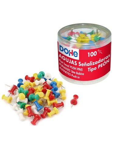 AGUJAS PUSH PINS 100 UDS