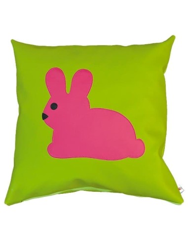 COJÍN CUADRADO CONEJO 45 x 45 cm.