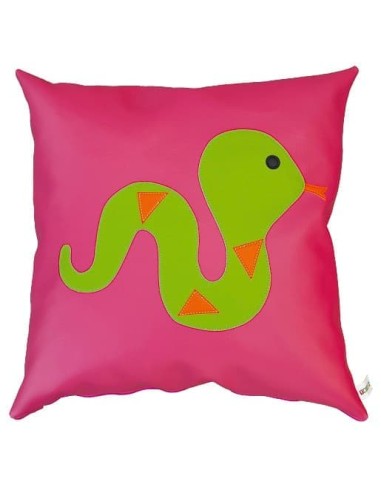 COJÍN CUADRADO SERPIENTE 45 x 45 cm.