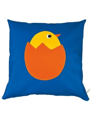 COJÍN CUADRADO POLLITO 45 x 45 cm.