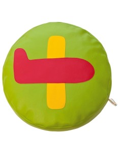 COJÍN REDONDO AVIÓN Ø 45 cm.