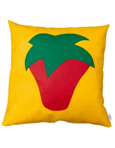 COJÍN CUADRADO FRESA 45 x 45 cm.