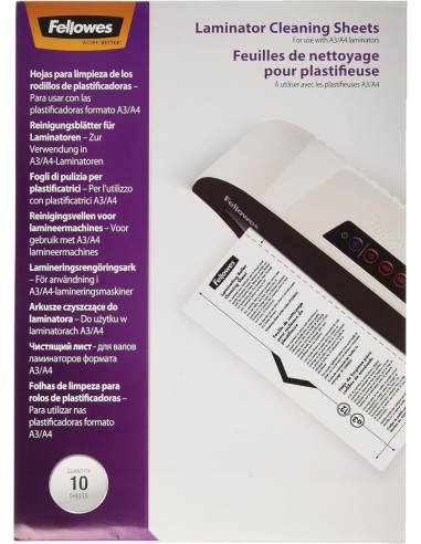 HOJAS LIMPIEZA PLASTIFICADORA A4...