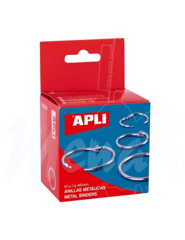 ANILLAS METÁLICAS APLI Ø 46 mm 10 ud