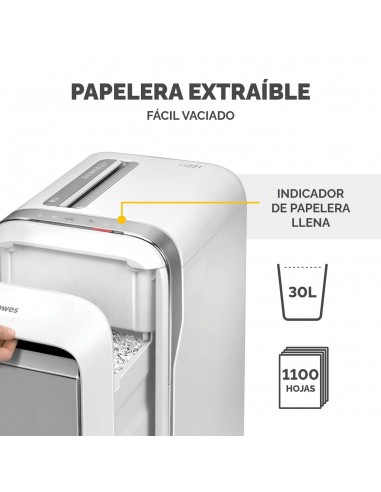 DESTRUCTORA FELLOWES LX221 BLANCA