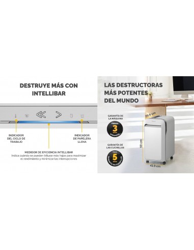 DESTRUCTORA FELLOWES LX221 BLANCA