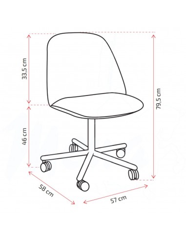 SILLA GIA CON RUEDAS BEIGE GRAY